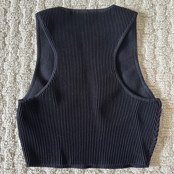 Aritzia Babaton Sculpt Knit Racer Tank Black Size S - Picture 3 of 3